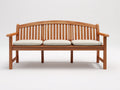 Banc de jardin - Bois-Tissu - 178x63x92 cm - Brun naturel-Beige - Classique