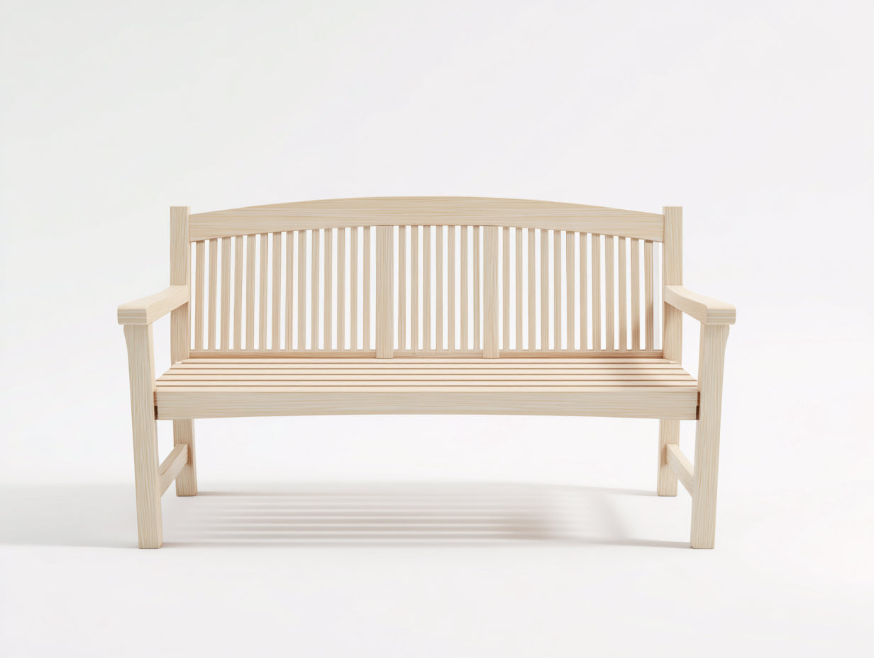 Banc de jardin - Bois - 165x62x91 cm - Bois clair - Traditionnel