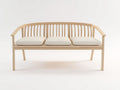 Banc de jardin - Bois-Tissu - 180x62x82 cm - Naturel-Écru - Contemporain