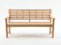Banc de jardin - Bois massif - 150x60x90 cm - Bois clair - Design à lattes horizontales