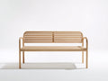Banc de jardin - Bois massif - 148x55x82 cm - Bois clair - Style contemporain