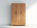 Armoire - bois - 148x54x198 cm - chêne clair - moderne