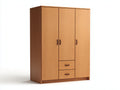 Armoire - bois - 160x60x198 cm - chêne clair - moderne minimaliste