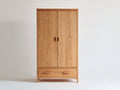 Armoire - bois massif - 102x56x192 cm - chêne naturel - style scandinave